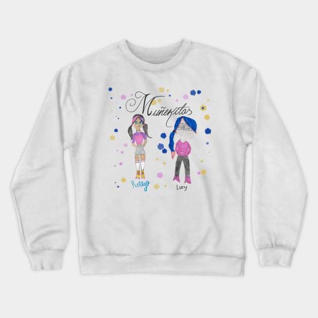 Muñekitas friends Crewneck Sweatshirt by Veronica Morales Designer